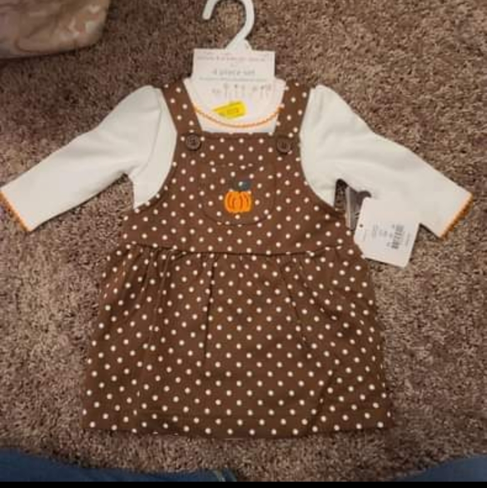 Baby Girl Fall Pumpkin Dress